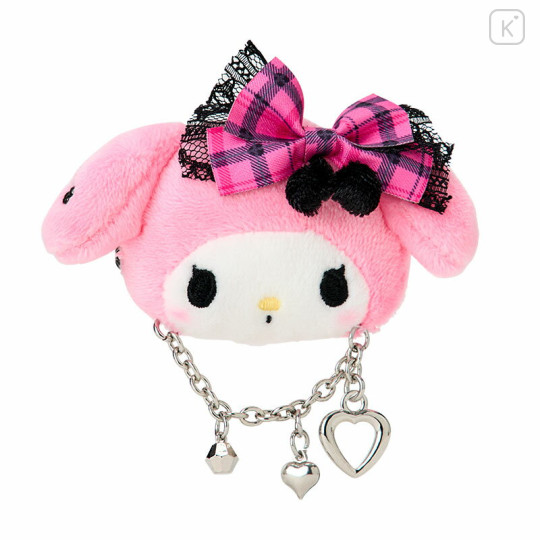 Japan Sanrio Original Face-shaped Hair Clip - My Melody : Sweet Rock 'n' Check Gingham - 2