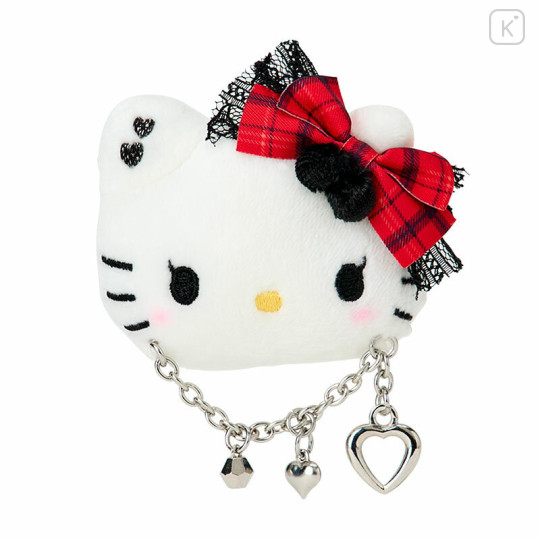 Japan Sanrio Original Face-shaped Hair Clip - Hello Kitty : Sweet Rock 'n' Check Gingham - 2