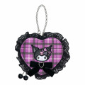 Japan Sanrio Original Mini Pouch Charm - Kuromi : Sweet Rock 'n' Check Gingham - 1
