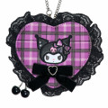 Japan Sanrio Original Mini Pouch Charm - Kuromi : Sweet Rock 'n' Check Gingham - 2