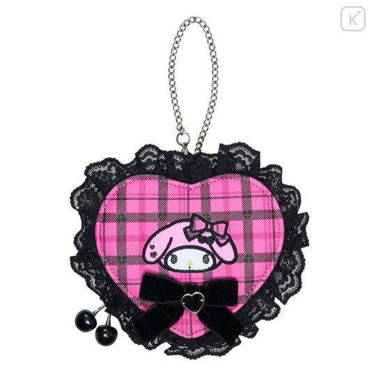 Japan Sanrio Original Mini Pouch Charm - My Melody : Sweet Rock 'n' Check Gingham - 1