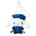 Japan Sanrio Original Plush Pochette Crossbody Shoulder Bag - Cinnamoroll : Sweet Rock 'n' Check Gingham - 1
