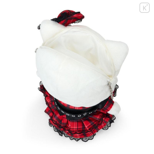 Japan Sanrio Original Plush Pochette Crossbody Shoulder Bag - Hello Kitty : Sweet Rock 'n' Check Gingham - 4