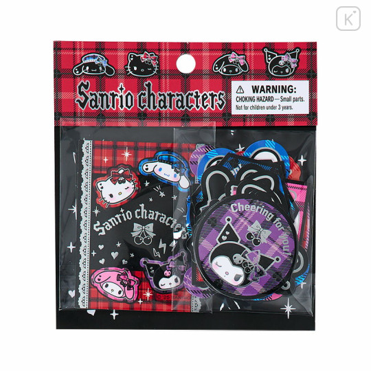 Japan Sanrio Original Sticker Set - Sweet Rock 'n' Check Characters Gingham - 1