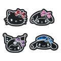 Japan Sanrio Original Sticker Set - Sweet Rock 'n' Check Characters Gingham - 4