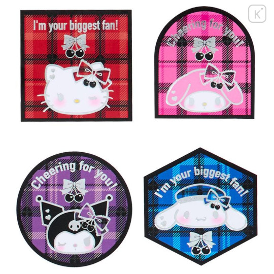 Japan Sanrio Original Sticker Set - Sweet Rock 'n' Check Characters Gingham - 5