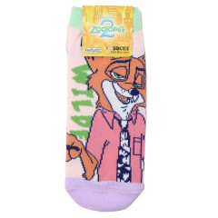 Japan Disney Socks - Zootopia 2 : Nick Pink Purple