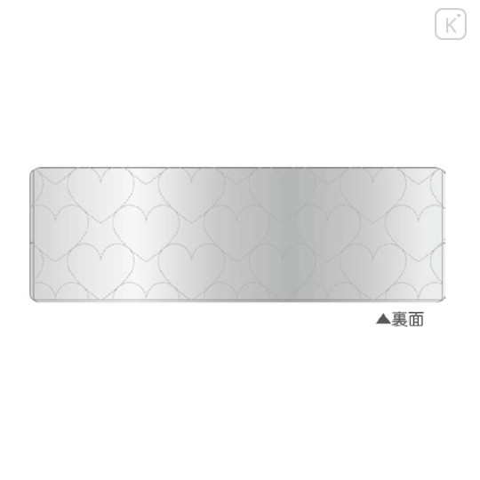 Japan Sanrio Silver Box Pencil Case - Hello Kitty : Heart - 2