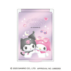 Japan Sanrio Folding Mirror - Kuromi & My Melody
