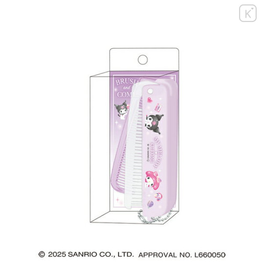 Japan Sanrio Brush & Comb - Kuromi & My Melody - 1