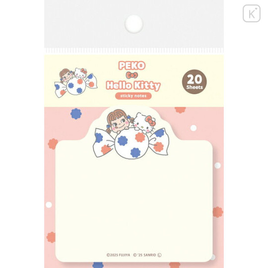 Japan Peko × Sanrio Die-cut Sticky Notes - Hello Kitty & Peko-chan : Sweet - 1