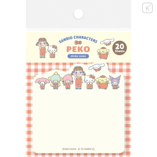 Japan Peko × Sanrio Die-cut Sticky Notes - Characters - 1