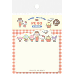 Japan Peko × Sanrio Die-cut Sticky Notes - Characters