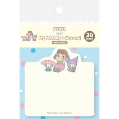 Japan Peko × Sanrio Die-cut Sticky Notes - Kuromi & My Melody