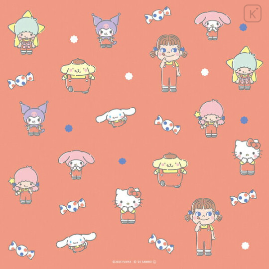Japan Peko × Sanrio Wrapping Paper Letter Set - C - 2