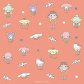 Japan Peko × Sanrio Wrapping Paper Letter Set - C - 2