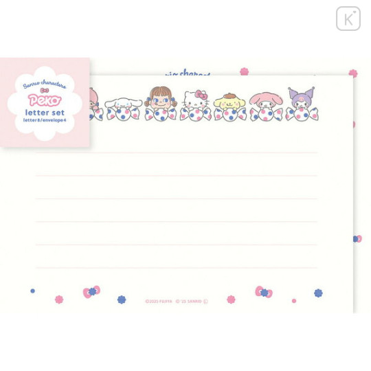 Japan Peko × Sanrio Letter Set - D - 1