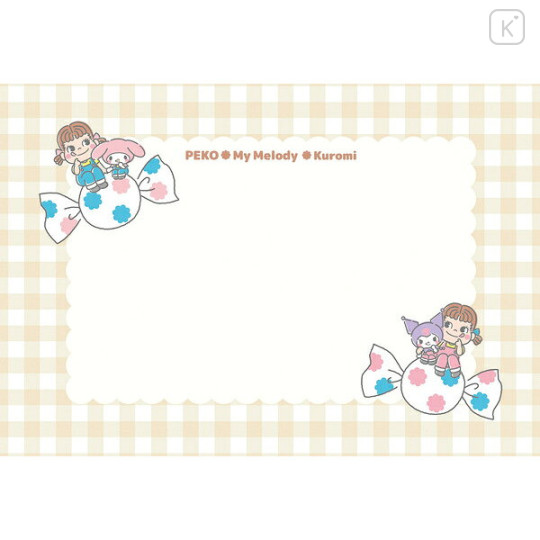 Japan Peko × Sanrio Letter Set - Kuromi & My Melody & Peko-chan : B - 2