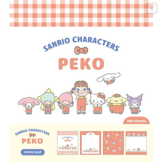 Japan Peko × Sanrio Memo Pad - A - 1
