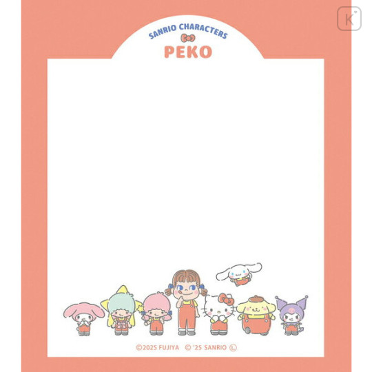 Japan Peko × Sanrio Memo Pad - A - 3