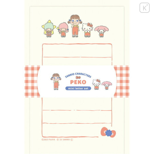 Japan Peko × Sanrio Mini Letter Set - Characters - 1