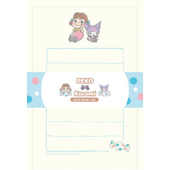 Japan Peko × Sanrio Mini Letter Set - Kuromi & Peko-chan