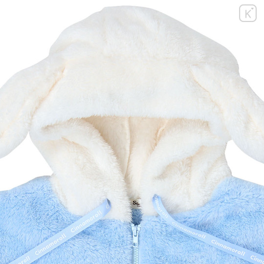 Japan Sanrio Original Zip Up Fleece Hoodie - Cinnamoroll - 2