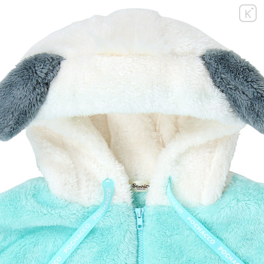 Japan Sanrio Original Zip Up Fleece Hoodie - Pochacco - 2