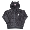 Japan Sanrio Original Zip Up Fleece Hoodie - Kuromi - 1