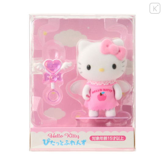 Japan Sanrio Original Flocked Doll - Hello Kitty : Pitatto Friends Mini Angel - 1