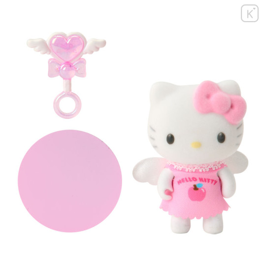 Japan Sanrio Original Flocked Doll - Hello Kitty : Pitatto Friends Mini Angel - 2