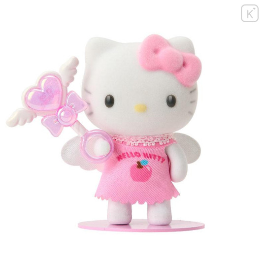 Japan Sanrio Original Flocked Doll - Hello Kitty : Pitatto Friends Mini Angel - 5