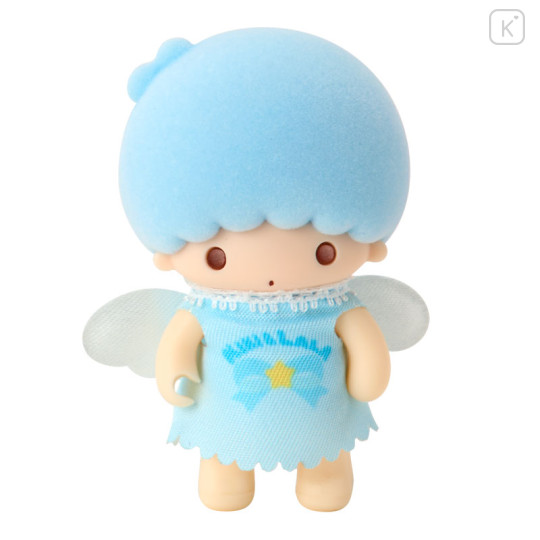 Japan Sanrio Original Flocked Doll - Little Twin Stars Kiki : Pitatto Friends Mini Angel - 3