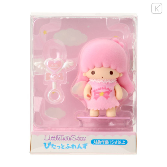 Japan Sanrio Original Flocked Doll - Little Twin Stars Lala : Pitatto Friends Mini Angel - 1