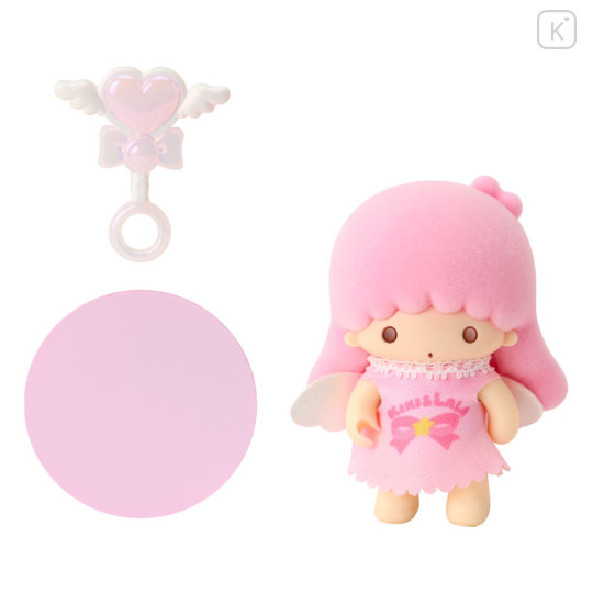 Japan Sanrio Original Flocked Doll - Little Twin Stars Lala : Pitatto Friends Mini Angel - 2