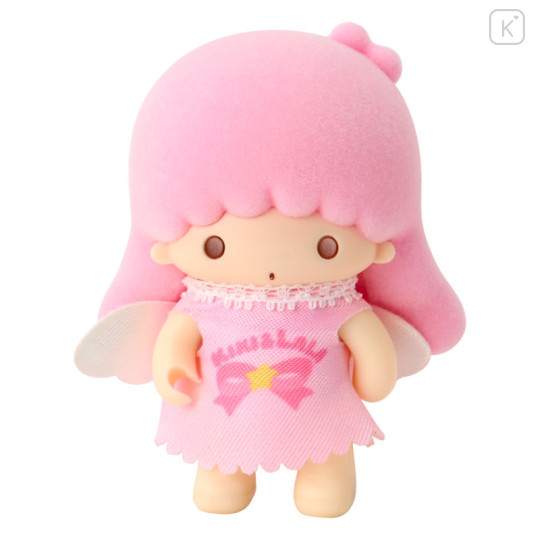 Japan Sanrio Original Flocked Doll - Little Twin Stars Lala : Pitatto Friends Mini Angel - 3