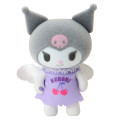 Japan Sanrio Original Flocked Doll - Kuromi : Pitatto Friends Mini Angel - 3
