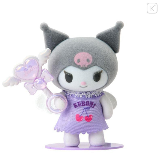 Japan Sanrio Original Flocked Doll - Kuromi : Pitatto Friends Mini Angel - 5