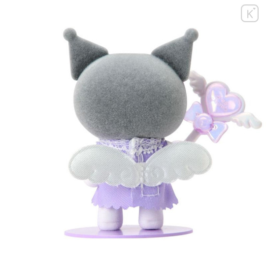 Japan Sanrio Original Flocked Doll - Kuromi : Pitatto Friends Mini Angel - 6