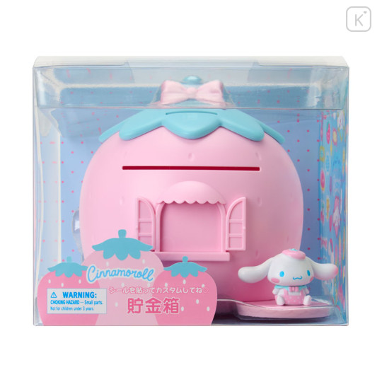 Japan Sanrio Original Piggy Bank - Cinnamoroll : Strawberry - 3