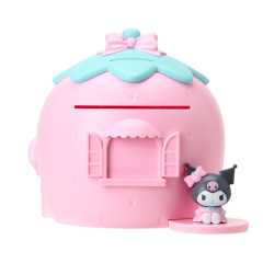 Japan Sanrio Original Piggy Bank - Kuromi : Strawberry