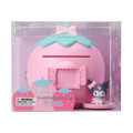 Japan Sanrio Original Piggy Bank - Kuromi : Strawberry - 3