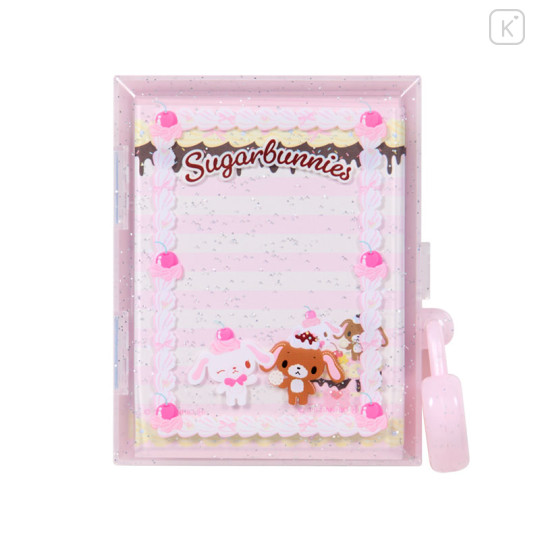 Japan Sanrio Lockable Case & Memo Set - Sugarbunnies : Whipped Decoration - 1