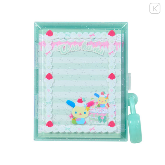 Japan Sanrio Lockable Case & Memo Set - Usahana : Whipped Decoration - 1