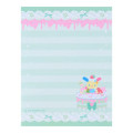 Japan Sanrio Lockable Case & Memo Set - Usahana : Whipped Decoration - 4