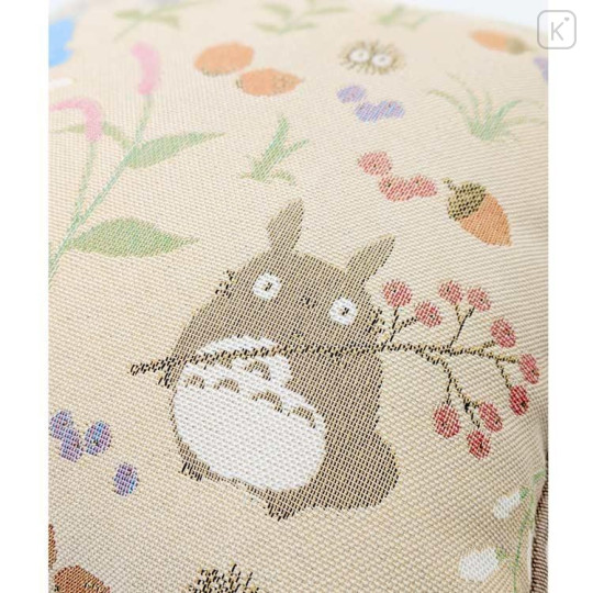 Japan Ghibli Embroidery Cushion - My Neighbor Totoro : Autumn Moment - 4