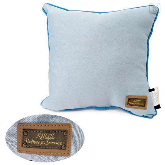 Japan Ghibli Embroidery Cushion - Kiki's Delivery Service : Jiji Blue - 3