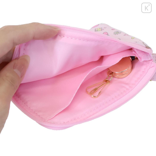 Japan Sanrio Mini Pouch & Pass Case Card Holder with Reel - My Melody : Fav Hobby - 3