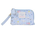 Japan Sanrio Mini Pouch & Pass Case Card Holder with Reel - Cinnamoroll : Fav Hobby - 1