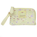 Japan Sanrio Mini Pouch & Pass Case Card Holder with Reel - Pompompurin : Fav Hobby - 1